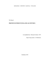 Protestantism in England 1