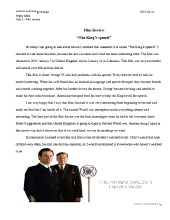 About Movie „The King's speech“ 1