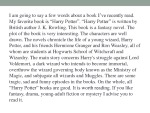 My favorite book: „Harry Potter“ 2