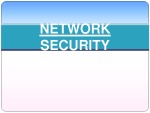 Netwok security 1