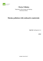 Marine pollution with radioactive matterials 1