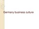 Germany business culture