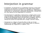 Interjection 2