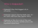 Klaipėda presentation 3