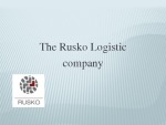 The Rusko Logistic company 1