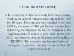 The Rusko Logistic company 3