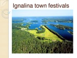 Ignalina town festivals 1