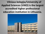 Vilnius kolegija University of Applied Sciences 2