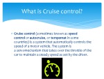 Cruise control 1