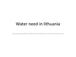 Water need in Lithuania 1