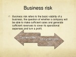 Risk presentation 3