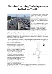 Minimizing and reducing traffic jams 2