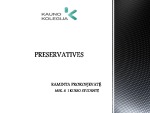 Preservatives 1