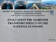 Evaluation the maritime transport impact on the national economy 