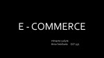 E - commerce presentation 1