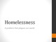 Homelessness presentation