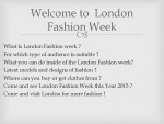 London fashion week 2