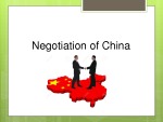 Negotiation of China 1