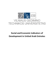 Social and Economic Indicators of Development in United Arab Emirates 1