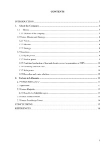 Fortum Corporation activity in Lithuania 2