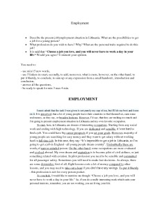 Essay on Employment and Unemployment 1