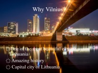 Vilnius as a tourism destination 2