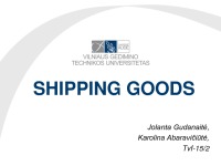 Shipping goods 1