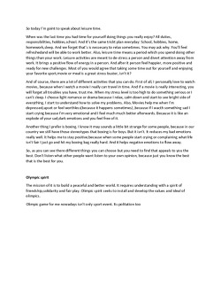use of leisure time essay