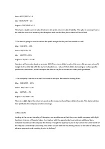 Hampton Machining Case Analysis 2