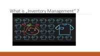 Inventory management presentation 2