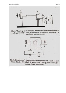 The investigation of thermal radiation and Measuring temperature by an optical pyrometer (2) 2