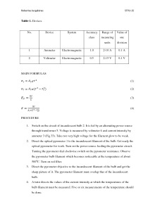 The investigation of thermal radiation and Measuring temperature by an optical pyrometer (2) 3