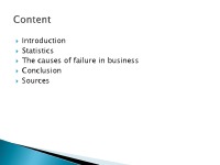 The causes of failure in business 2