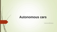 Autonomous cars 1