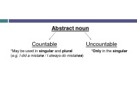 The use of articles with uncountable nouns: General info with abstract nouns 2