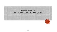 Rūta Šepetys Between Shades of Gray book 1