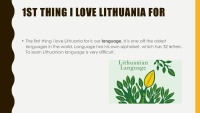 Things why I love Lithuania presentation 2