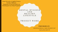 Dental hygiene and healthy lifestyle 1