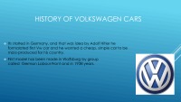 History about Volkswagen Cars 2