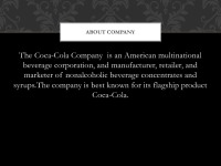 „Coca - cola“ Company 2