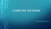 Computer Software presentation 1