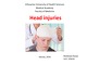 Head injuries powerpoint