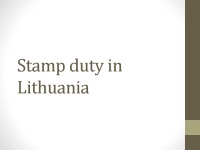 Stamp duty in Lithuania 1