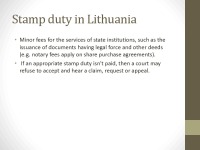 Stamp duty in Lithuania 3