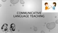 Communicative language teaching 1