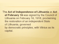 Act of Independence of Lithuania 2