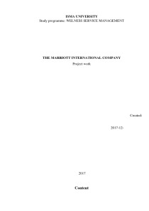 The Marriott International Company 1