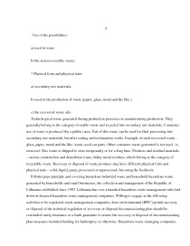 Waste disposal logistics 7