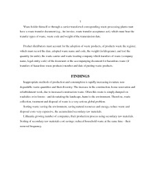 Waste disposal logistics 9