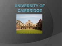 University of Cambridge presentation 1